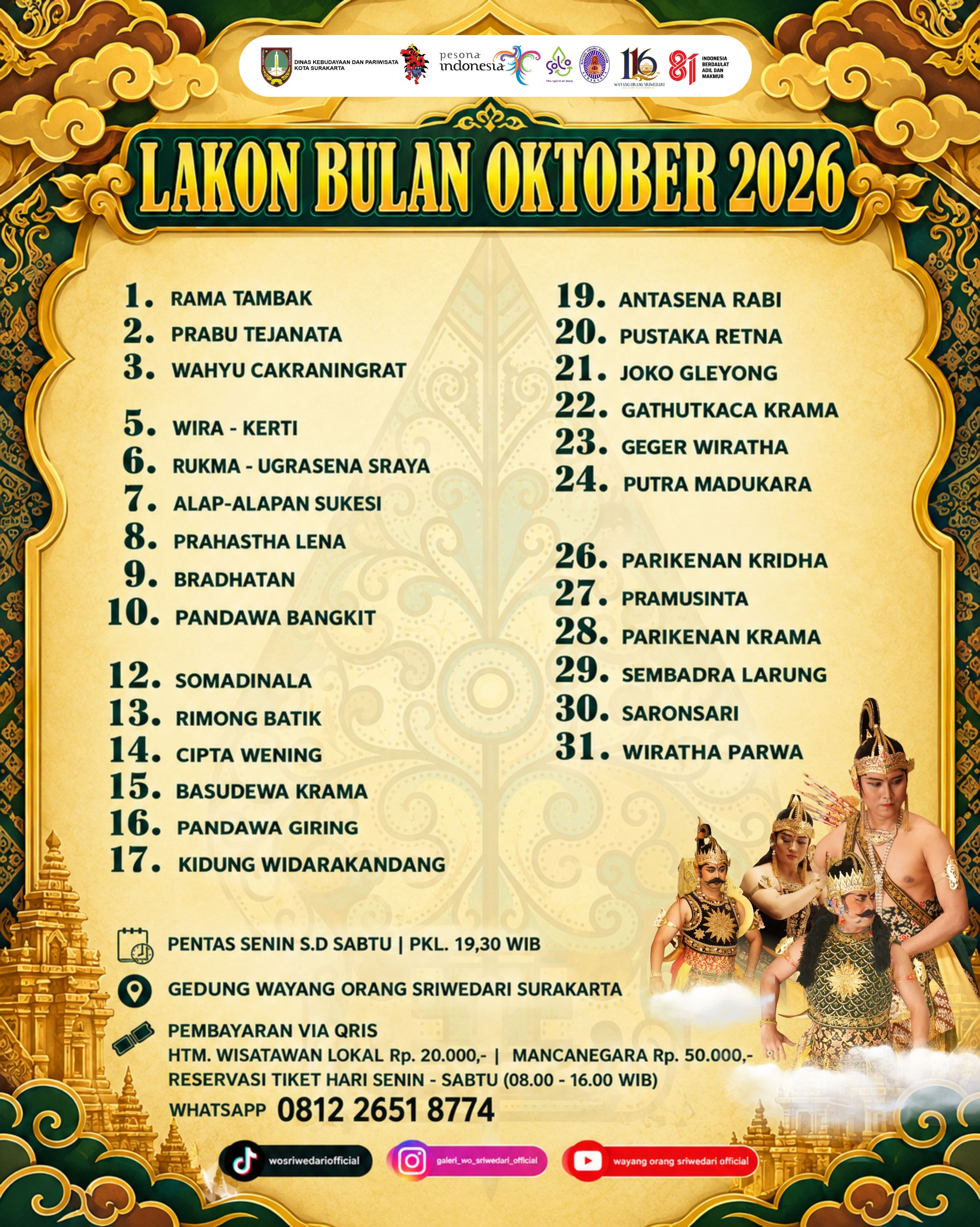 Flyer Jadwal Bulanan